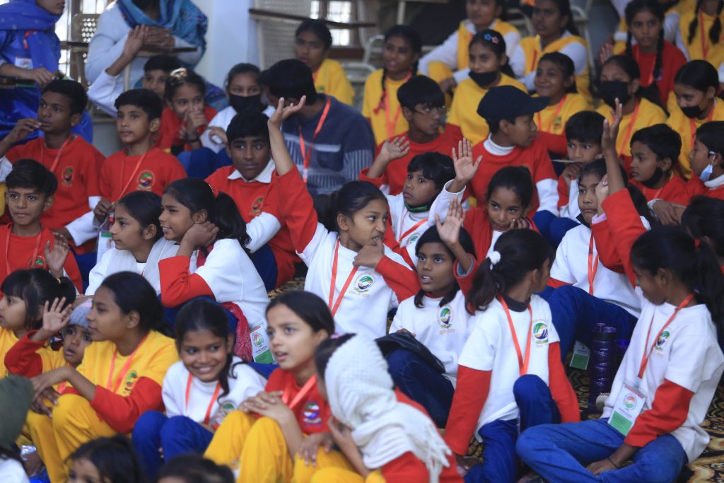 Children learning together in Pakistan