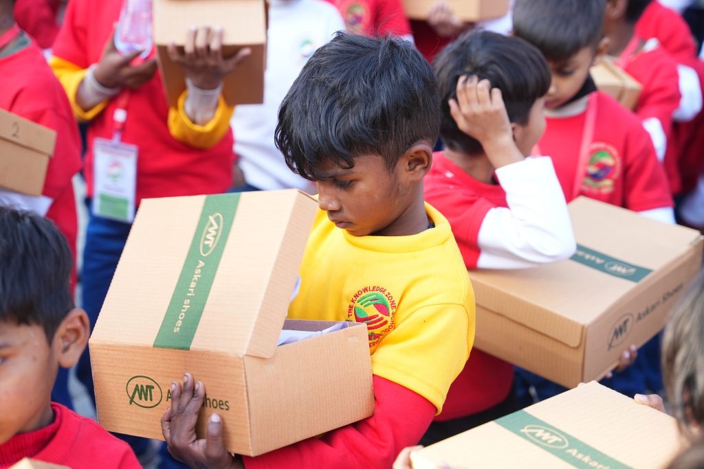 Students in class at a Chopan Trust supported school